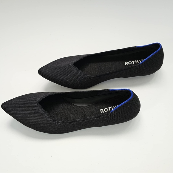 Rothy's The Point ll flats in black - Picture 4 of 10